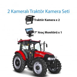 2 Kameralı Traktor Bicerdover Kamera Seti